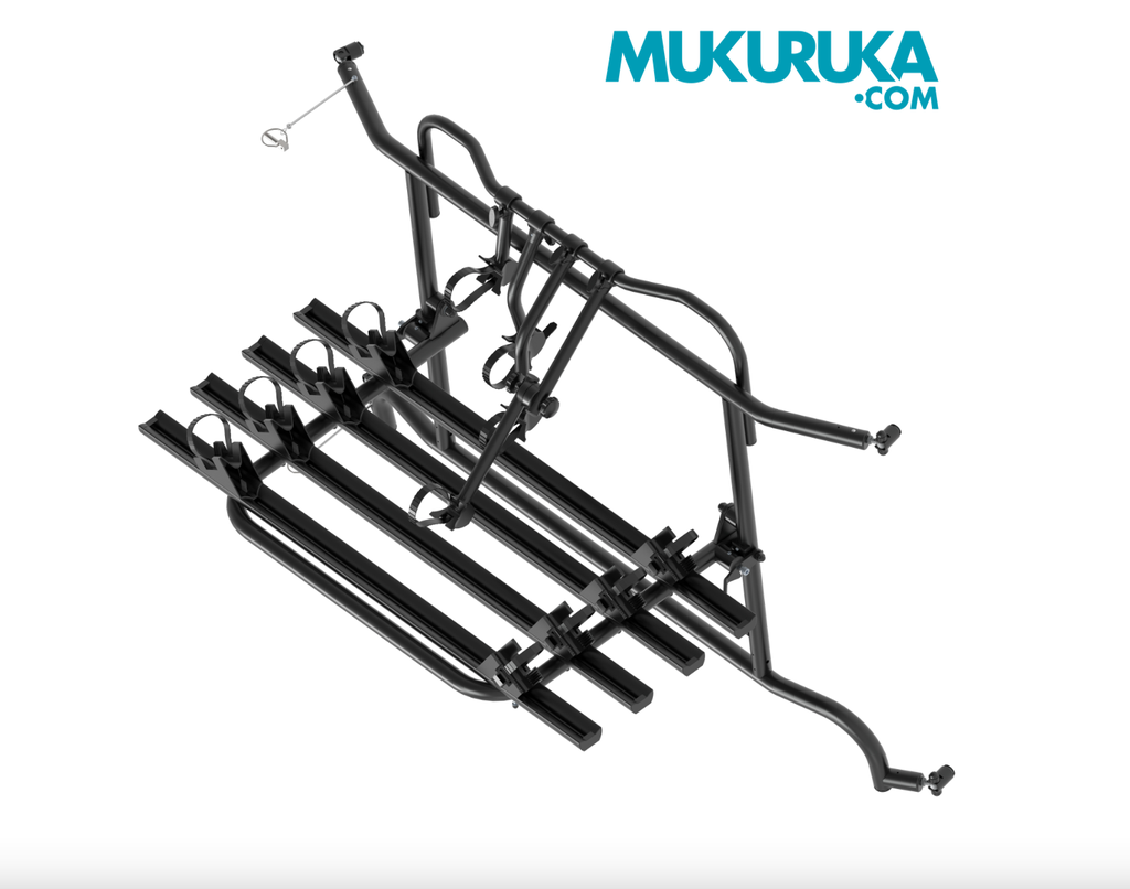 PORTABICICLETAS EUROCARRY NEGRO FIAT DUCATO / JUMPER / BOXER (DESDE 2006) 4 BICIS