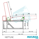 Neptune asiento cama 2 plazas 112cm