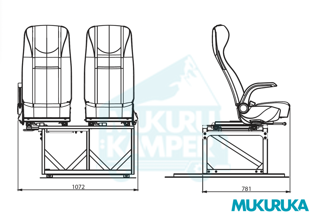 ASIENTO CAMPER PASAJEROS